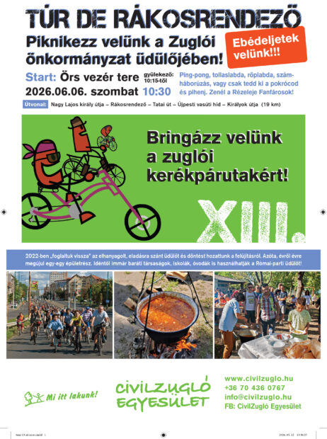Újra itt a XIII. Túr de Rákosrendező